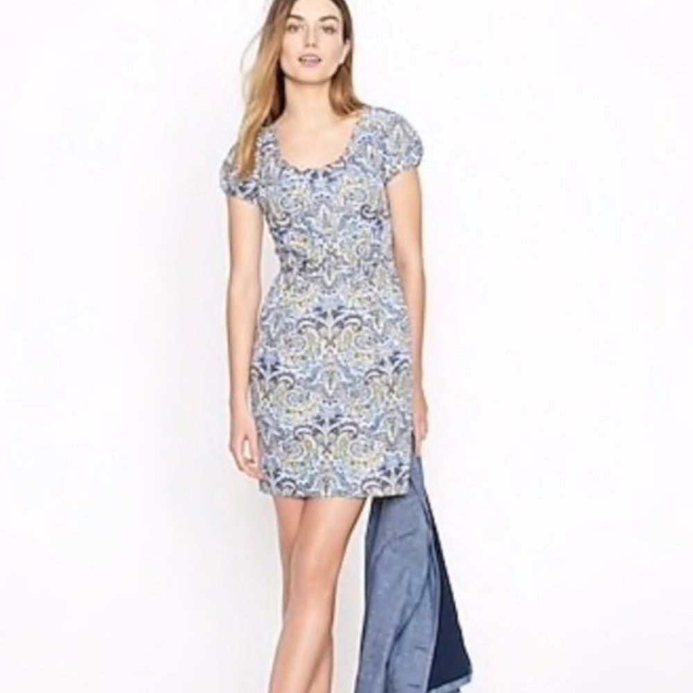 Dolores Dress in Peacock Paisley
